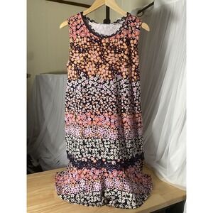 Isaac Mixrahi Live! Women's Large Sleeveless Dress Floral Print